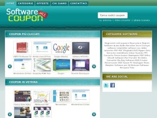 Screenshot sito: SoftwareCoupon.it