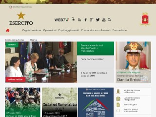 Screenshot sito: Esercito Italiano