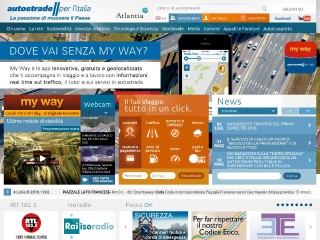 Screenshot sito: Mappe Autostrade