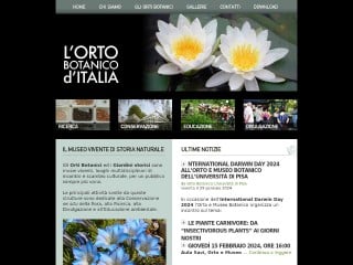 Screenshot sito: Ortobotanicoitalia.it