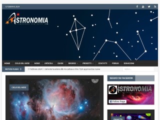 Screenshot sito: Astronomia.com