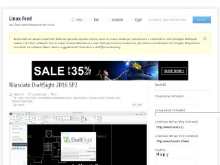 Screenshot sito: Linuxfeed.org