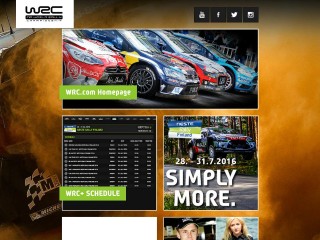 Screenshot sito: World Rally Championship