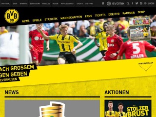 Screenshot sito: Borussia Dortmund