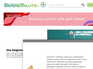 Screenshot sito: Saperesalute.it Medicina Naturale