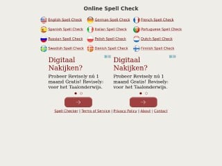 Screenshot sito: SpellCheck.cc