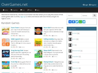 Screenshot sito: Overgames