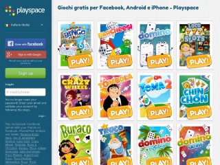 Screenshot sito: Playspace