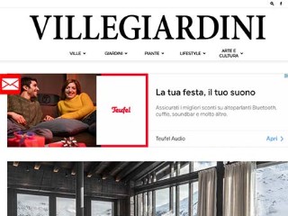Screenshot sito: Villegiardini