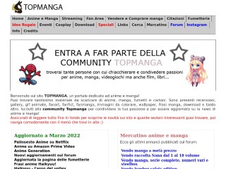 Screenshot sito: TopManga.it