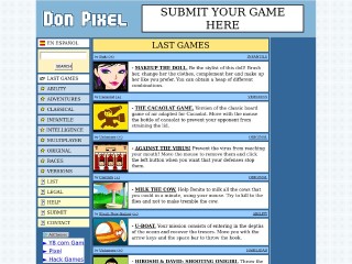 Screenshot sito: Don Pixel