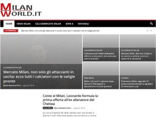 Screenshot sito: MilanWorld