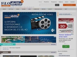 Screenshot sito: Filodiritto.com