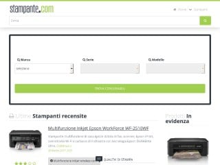 Screenshot sito: Stampante.com