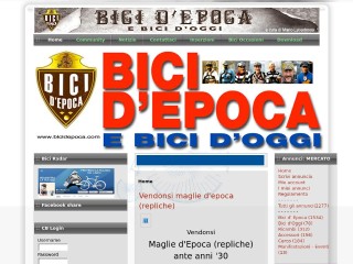 Screenshot sito: Bicidepoca.com