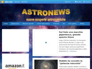 Screenshot sito: Astronews