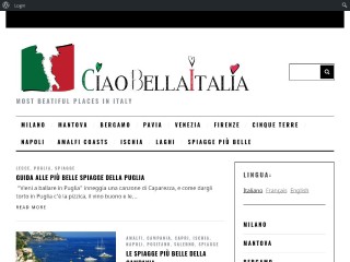 Screenshot sito: Ciao Bella Italia