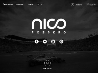 Screenshot sito: Nico Rosberg