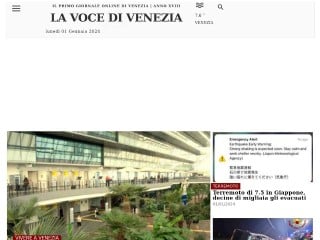 Screenshot sito: La Voce di Venezia