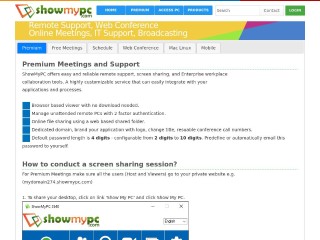 Screenshot sito: ShowMyPC