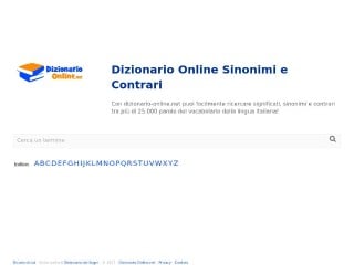 Dizionario dei sinonimi online