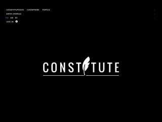 Screenshot sito: Constitute Project