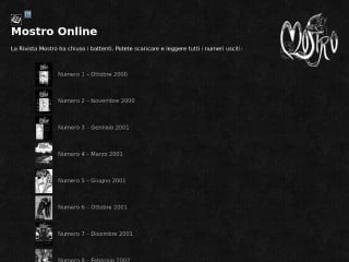Screenshot sito: Mostro Online