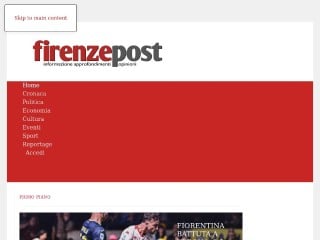 Screenshot sito: FirenzePost.it