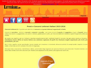 Screenshot sito: Concorsi-letterari.it