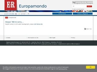 Screenshot sito: Spazio Europa