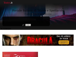 Screenshot sito: Teatro.it