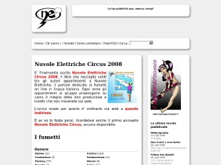 Screenshot sito: Nuvole Elettriche