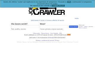 Screenshot sito: JobCrawler