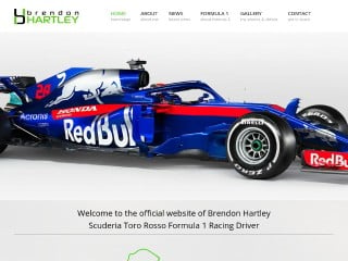 Screenshot sito: Brendon Hartley