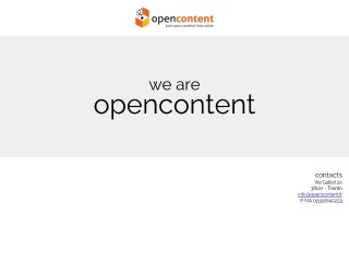 Screenshot sito: OpenContent.it