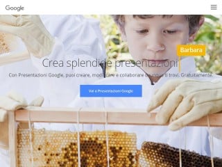Screenshot sito: Presentazioni Google