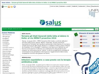 Screenshot sito: Salus