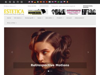 Screenshot sito: Estetica