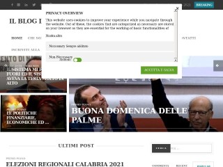 Screenshot sito: Luigi De Magistris