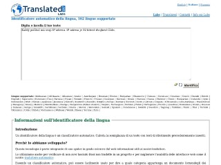 Screenshot sito: Translated Labs