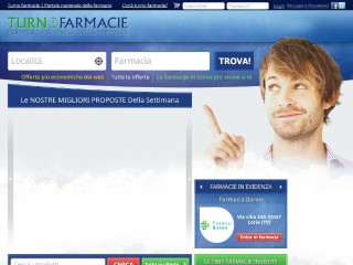 Screenshot sito: Turnofarmacie.it