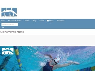 Screenshot sito: Nuotomania.it