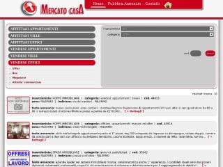 Screenshot sito: Mercatocasa.com