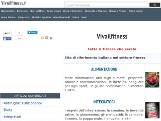 Screenshot sito: Vivailfitness.it