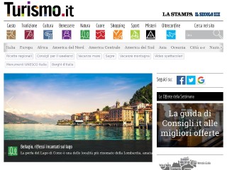 Screenshot sito: Turismo.it