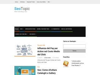 Screenshot sito: SeoTopic