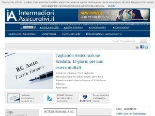 Screenshot sito: Intermediari Assicurativi