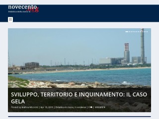 Screenshot sito: Novecento.org