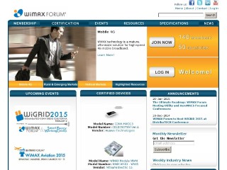 Screenshot sito: Wimaxforum.org