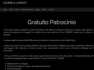 Screenshot sito: Avvocato Federica Liparoti